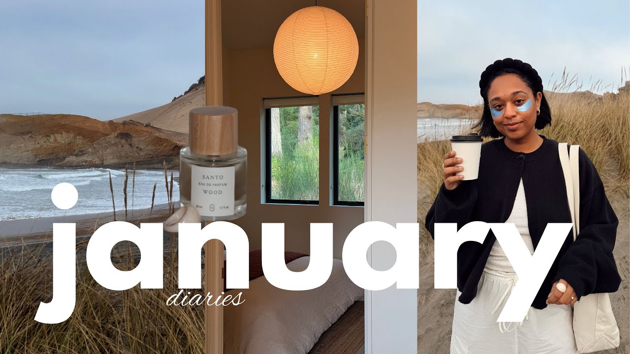 january diaries | slowing down in a hidden airbnb on the oregon coast!