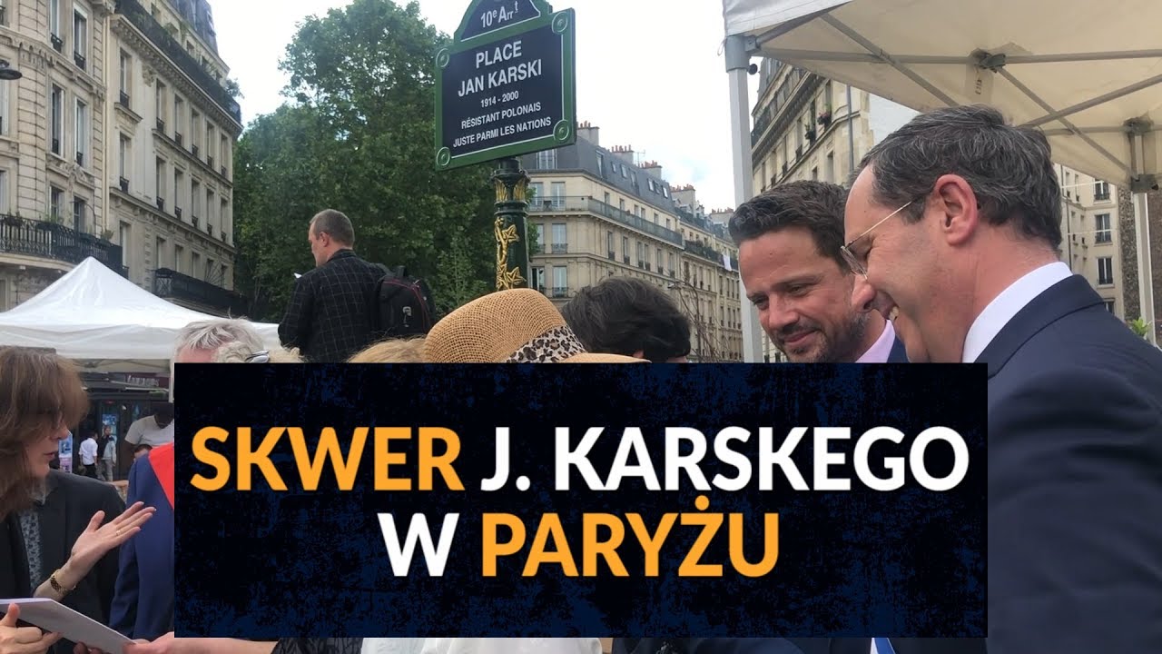Otwarcie skweru im.  Jana Karskiego w Paryżu