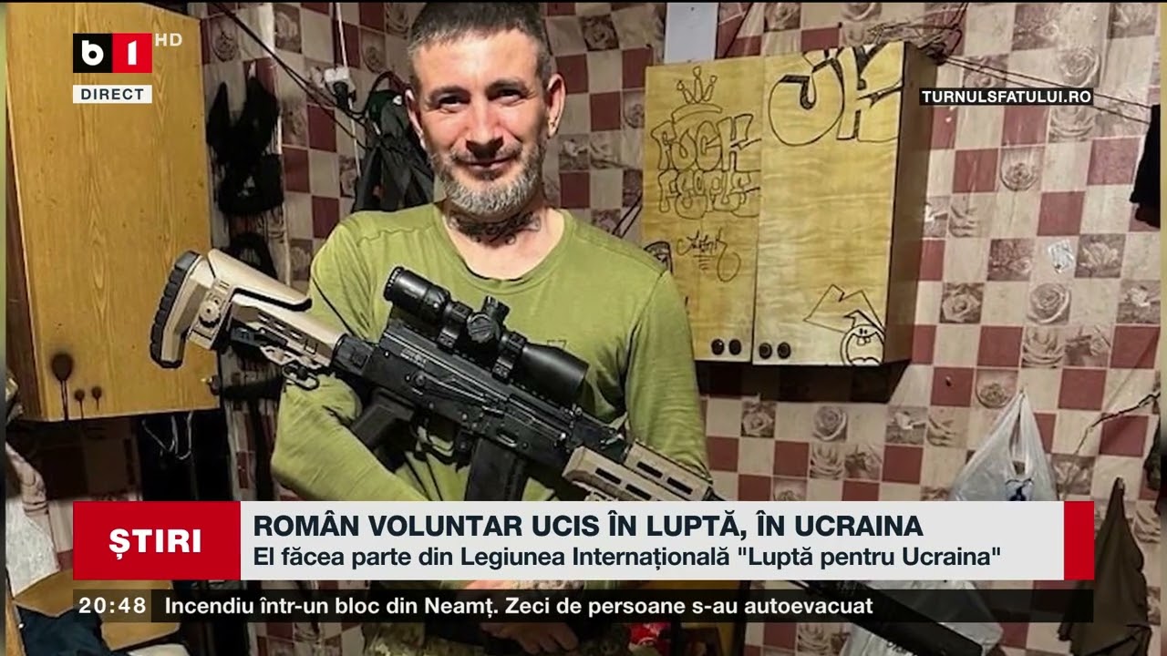 ROMÂN VOLUNTAR UCIS ÎN LUPTĂ, ÎN UCRAINA. Știri B1TV_ 23 martie 2024