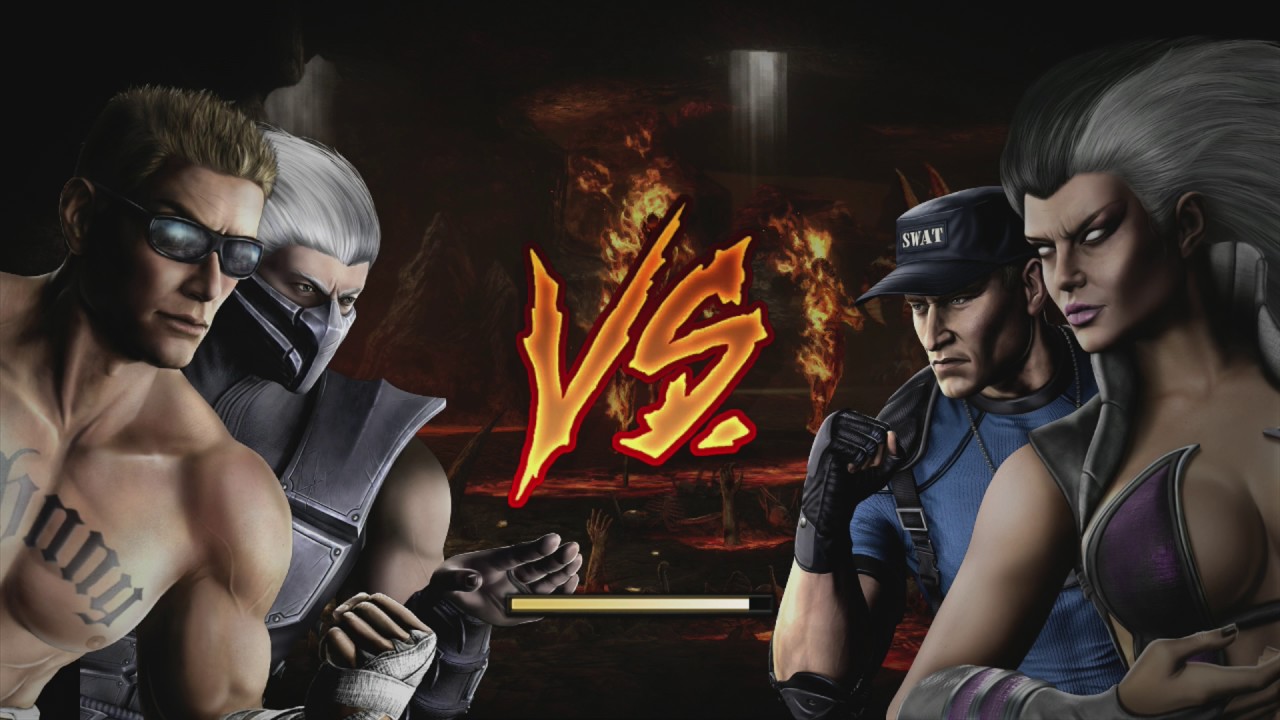 Mortal Kombat IX - Tag Ladder - Johnny Cage & Smoke