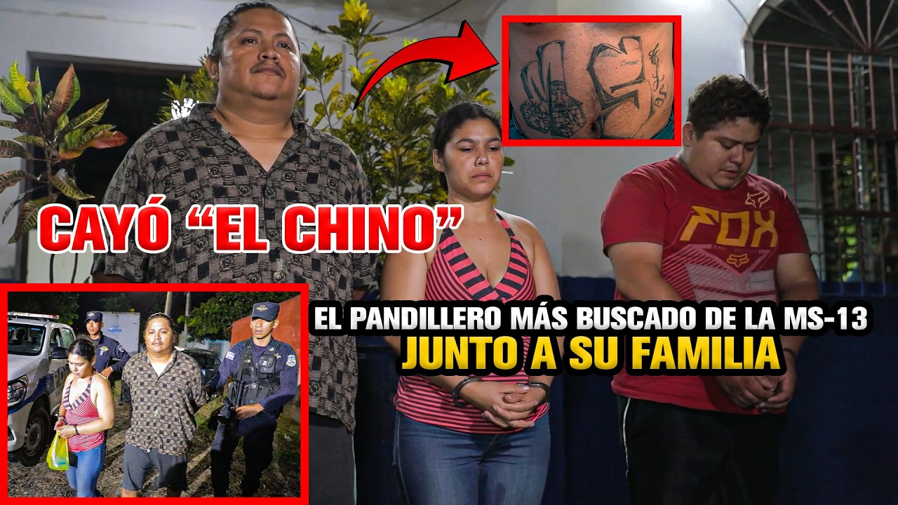 🚨⚠️ CAYÓ “EL CHINO” El Pandillero Más Buscado de la MS-13 Fue Capturado Junto a Toda Su Familia 🚨⚠️