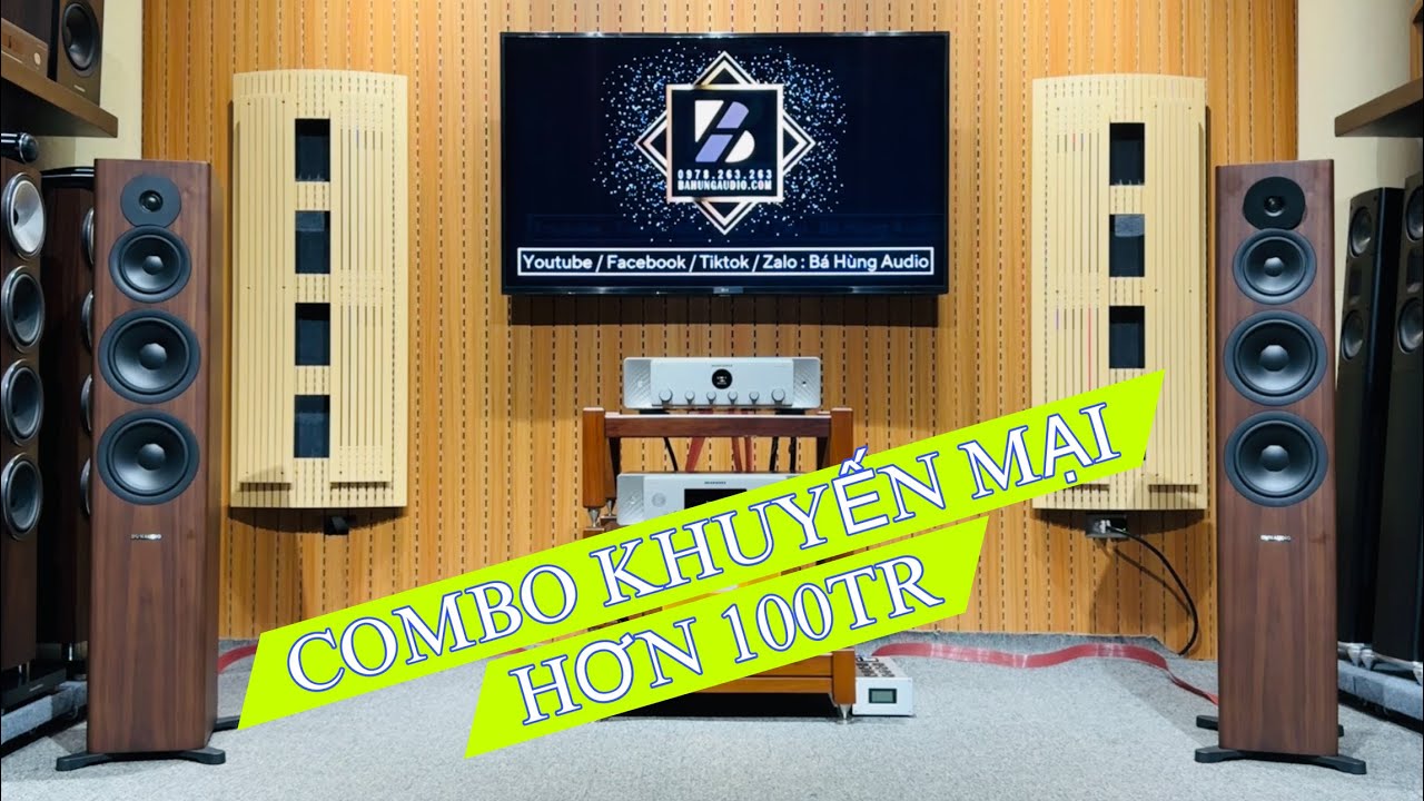 TEST COMBO KHUYẾN MẠI HƠN 100TR - Loa Dynaudio Evoke 50 - Amply Marantz Model 30 - Marantz SACD 30N