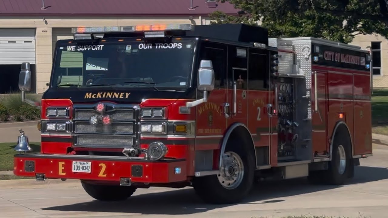 (Buells + Q + Airhorn) McKinney Fire Department Fire Station 2 Full House Response 10/8/25