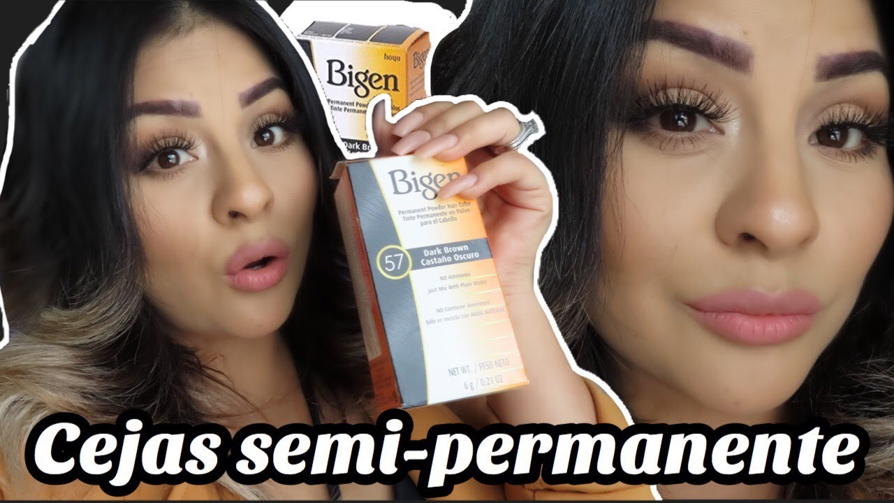 Cejas semi-permanentes con henna bigen paso a paso |Cejas waterproof con Bigen