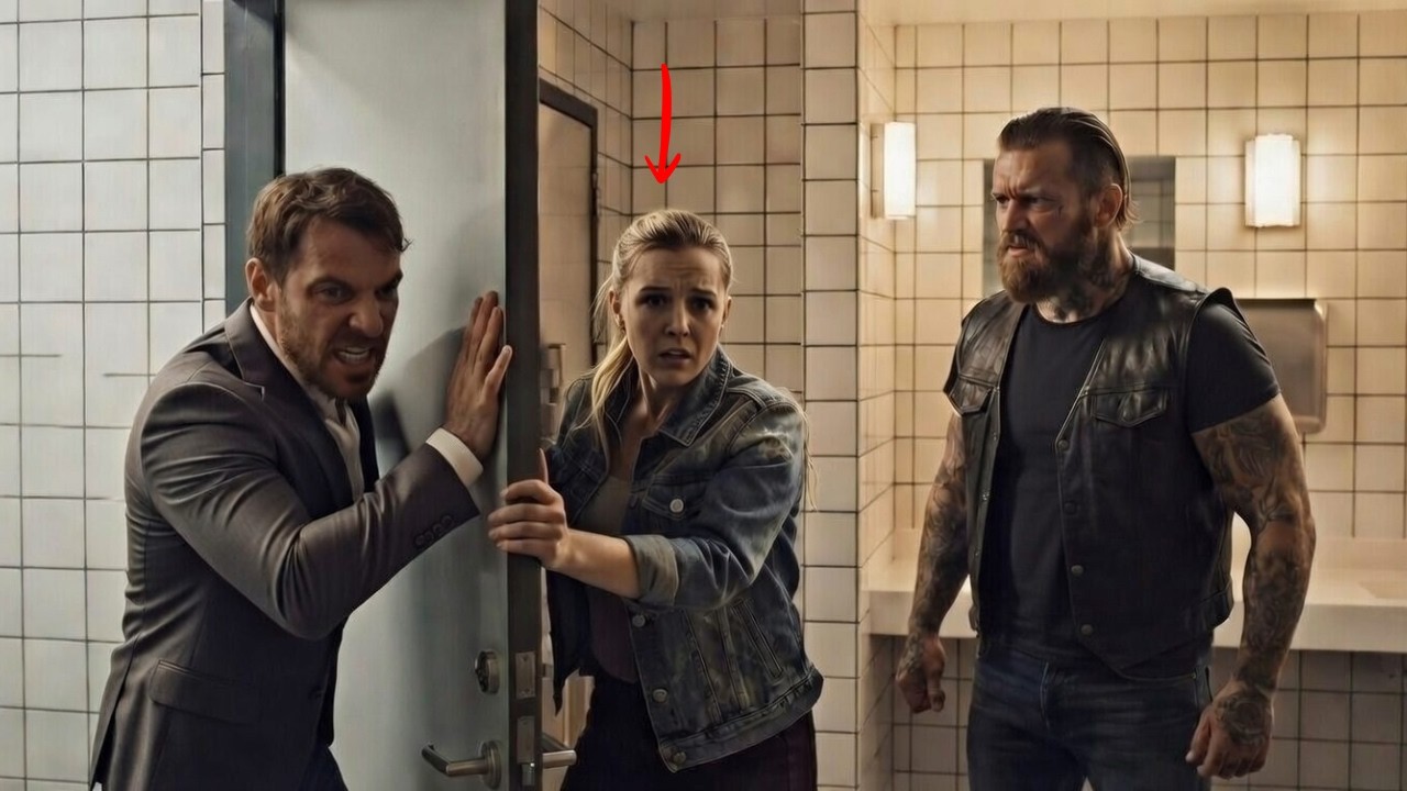 She Run Into Men Bathroom — Until a Biker Stand With Her