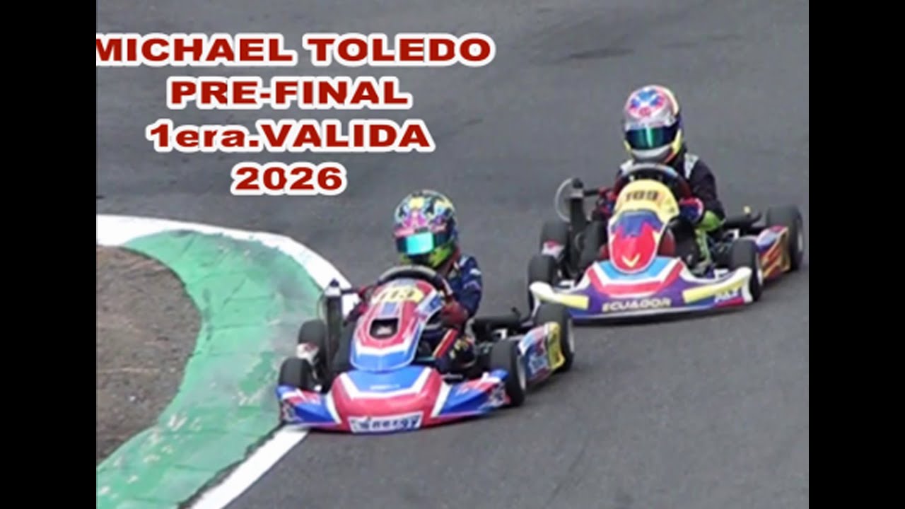 MICHAEL TOLEDO. MINI MAX.  PRE-FINAL. 1er.VALIDA 2026. ROTAX MAX CHALLENGE ECUADOR.