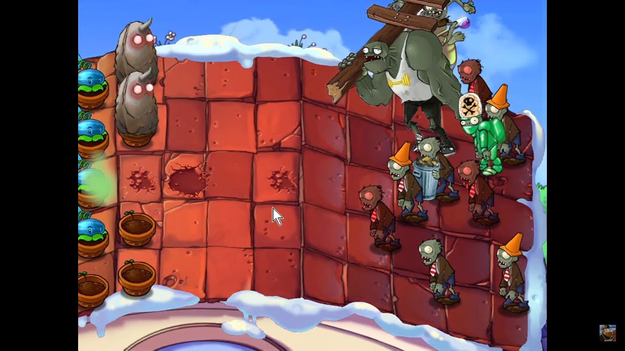 Plants vs. Zombies Modern Extesion First Edition Survival Roof Hard 1080p