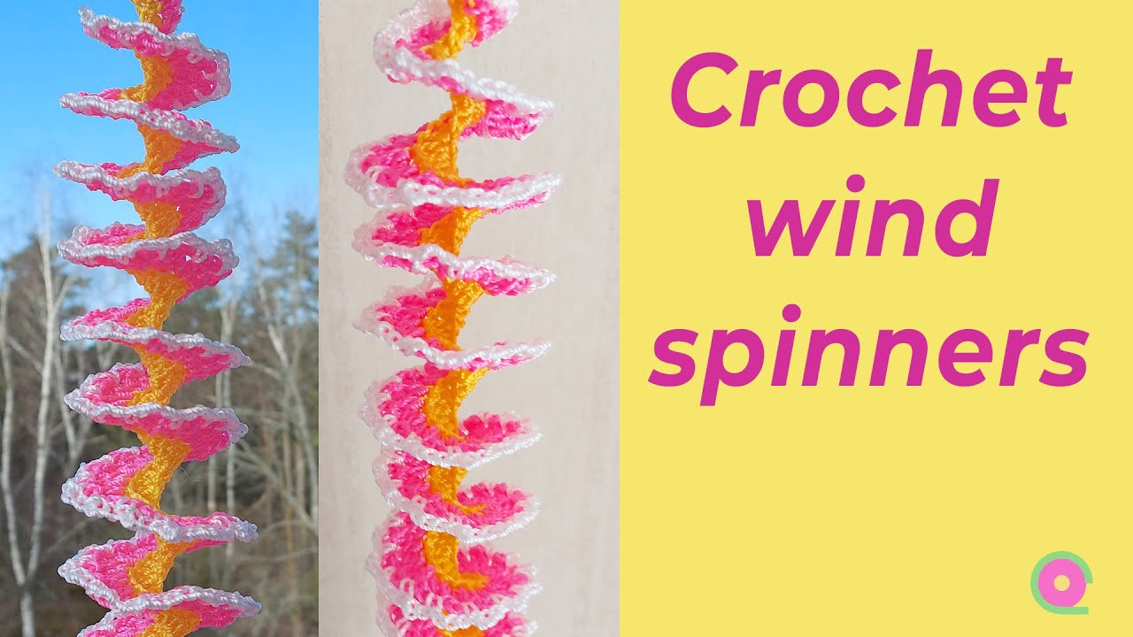 How to crochet a wind spinner with twine