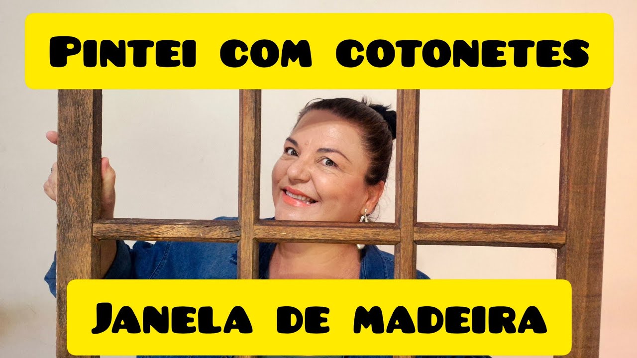 Como fazer Pinturas com Cotonetes em Janelas Antigas - Materiais alternativos