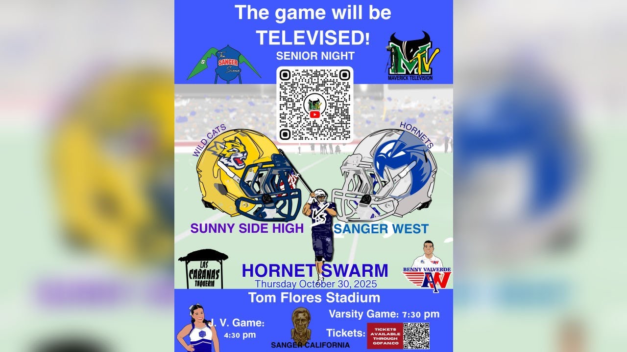 🔴 LIVE: Sunny Side High Wildcats vs Sanger West Hornets | SENIOR NIGHT - Hornet Swarm | MaverickTV