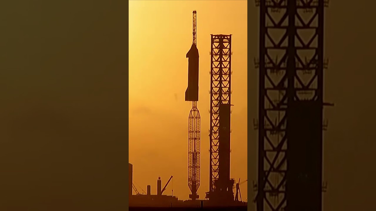 Starship Assembly Time-lapse 1 min #Shorts