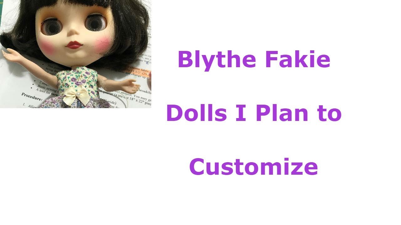 Blythe Fakie  Dolls I Plan to  Customize