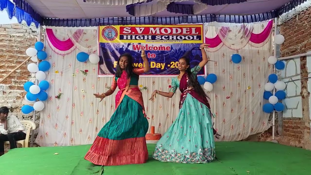 Sv model high school chilkanagar uppal  fairwel day celebrations 2025