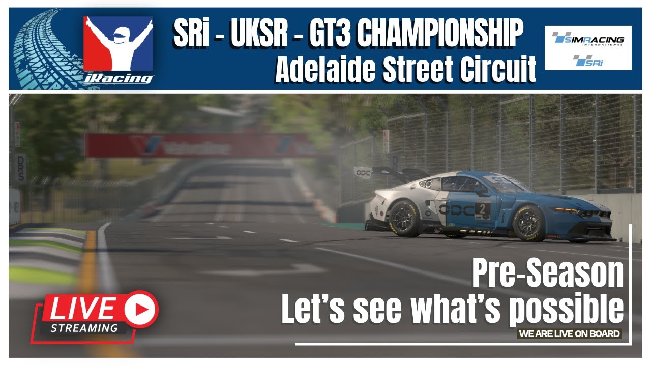iRacing Adelaide | SRi – UKSR GT3 Championship (Season 17 Pre-Season)