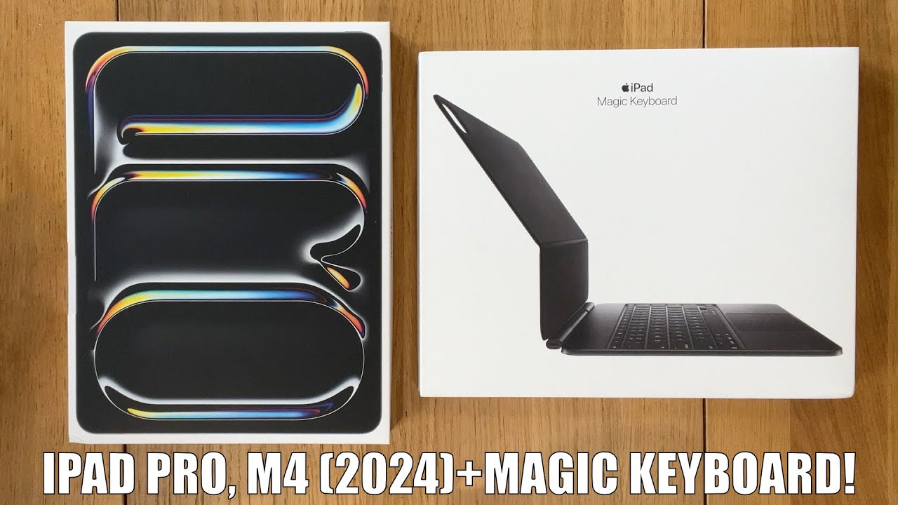Распаковка iPad Pro 13 дюймов, M4 (2024) и новой клавиатуры Magic Keyboard