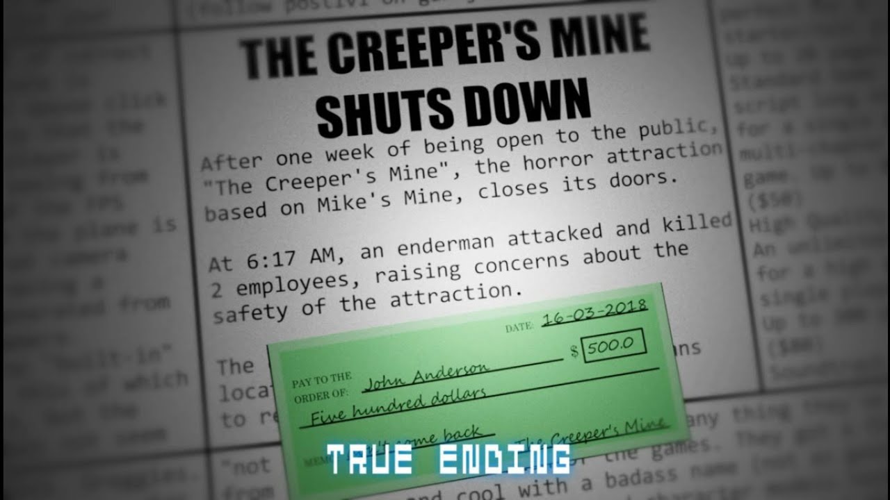 good ending - Five Nights at Creeper's 2 Remastered