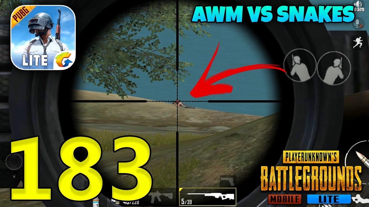 AWM VS SNAKES | PUBG Mobile Lite Solo Squad Gameplay