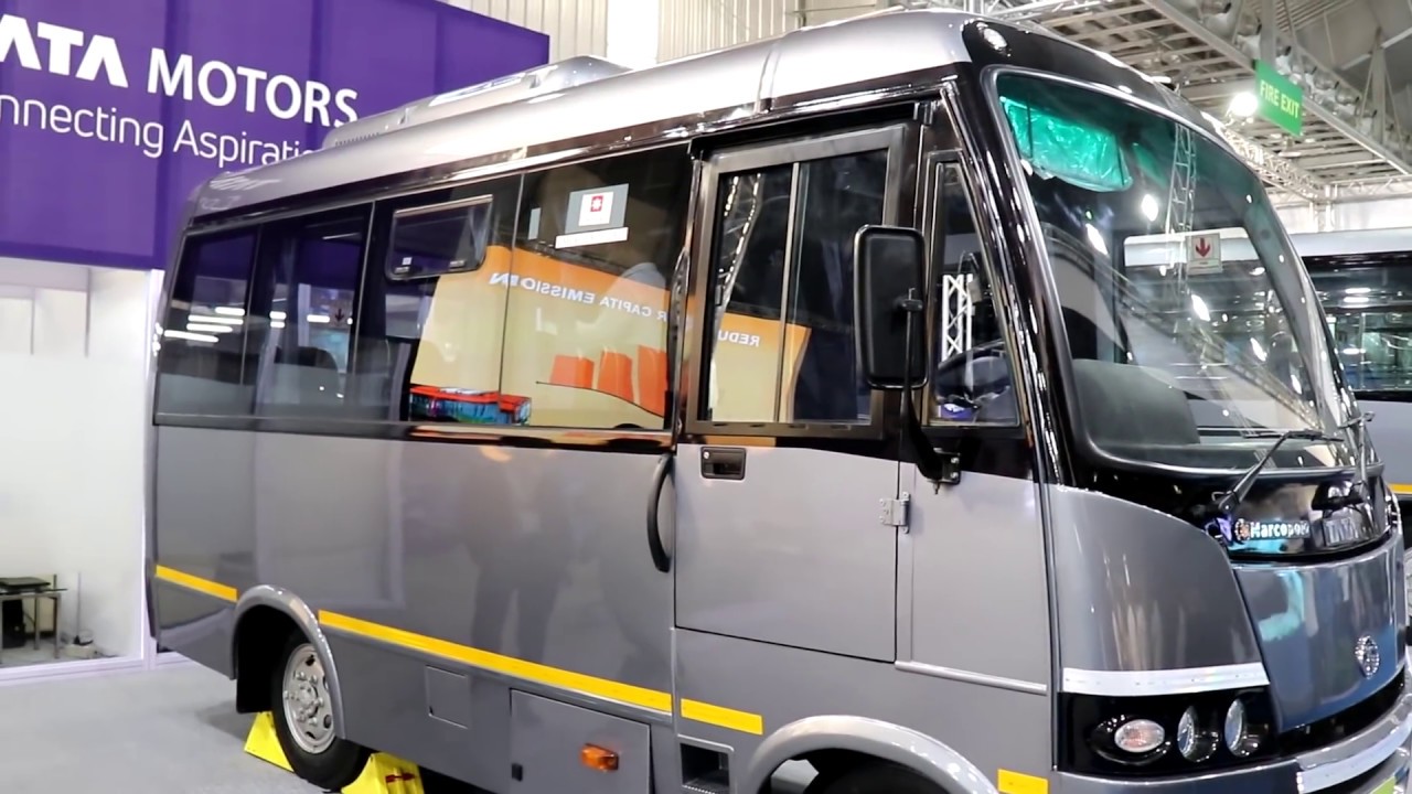 Maxi Cab 12 Seater AC Semi Sleeper Tata Marcopolo BusWorld 2018
