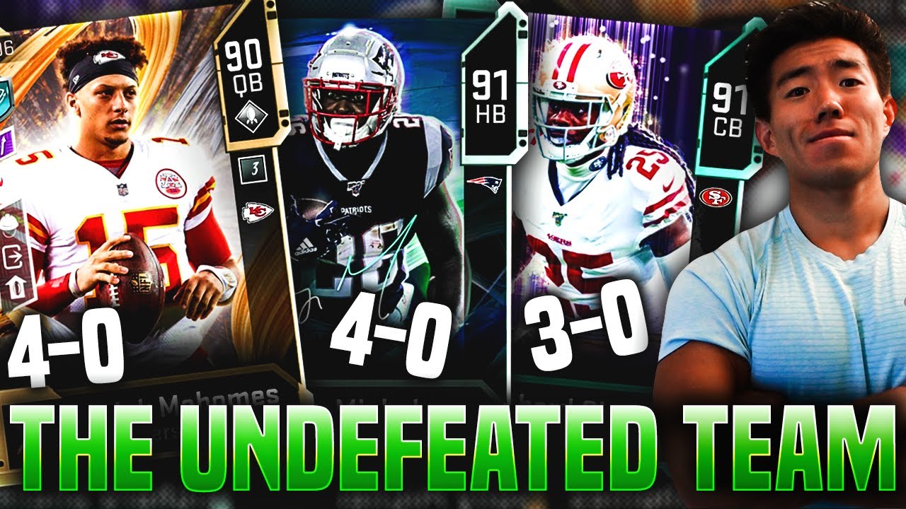 ALL UNDEFEATED TEAM! PATRICK MAHOMES, RICHARD SHERMAN, & MORE! Madden 20 Ultimate Team