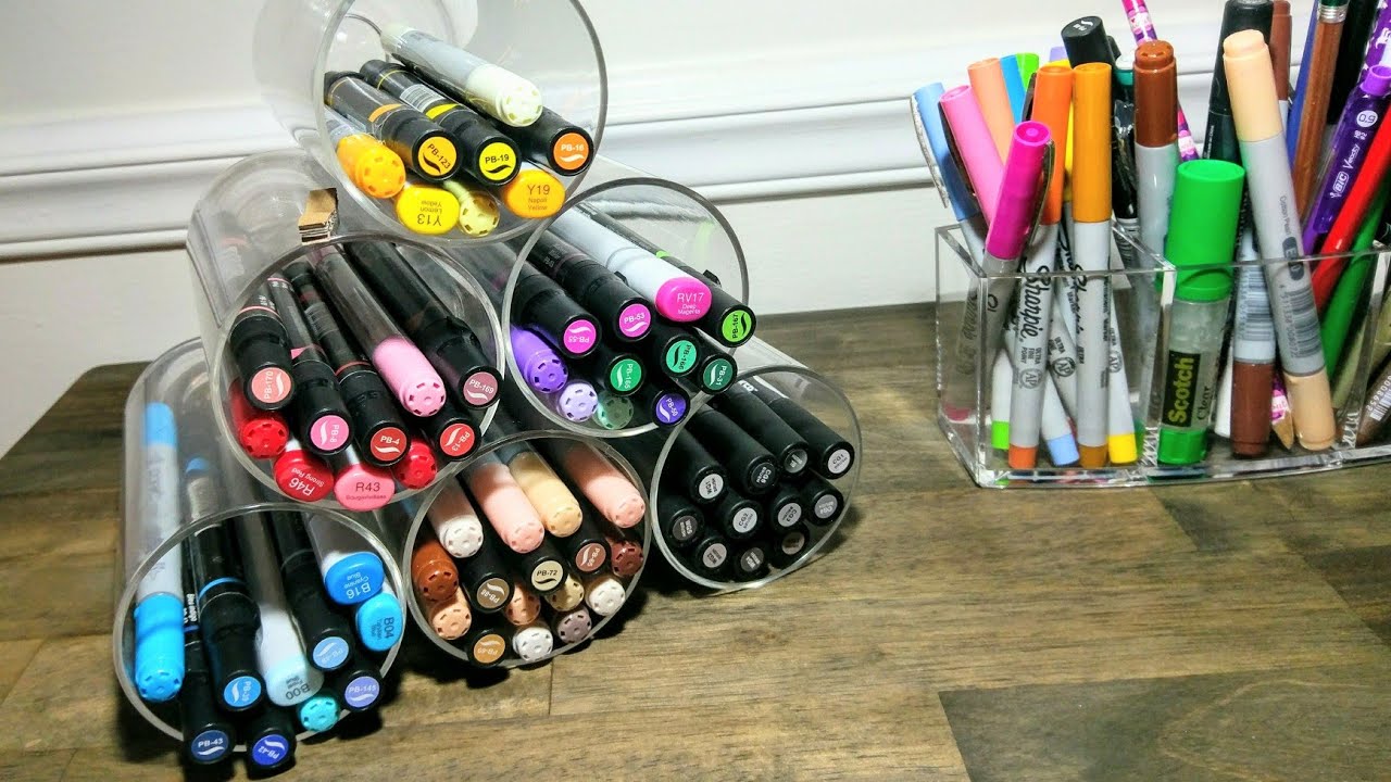 Make DIY Copic/Prismacolor Alcohol Ink Marker, Pen/Pencil, Storage Organizer
