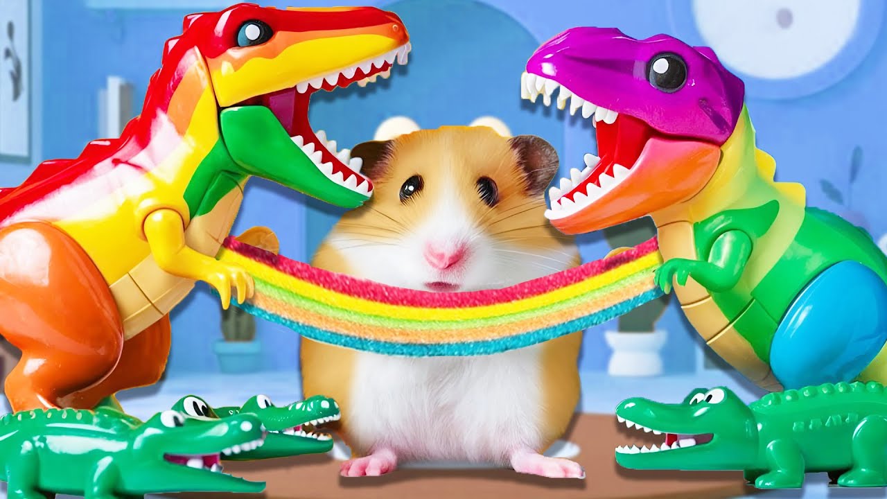 OMG! Hamster and Friends Fight for Rainbow Candy in the Nursery! 🐹 | Hammy Haven