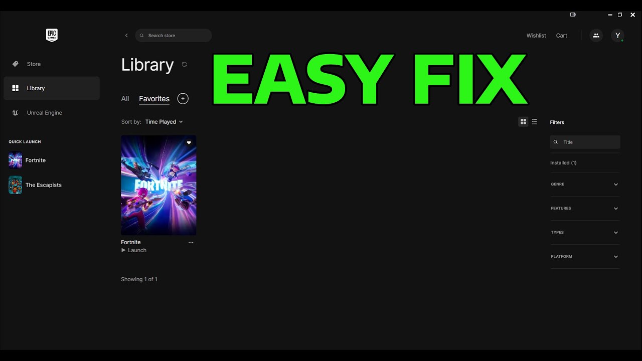How To Fix Games on Epic Games Launcher Not Opening / Not Launching