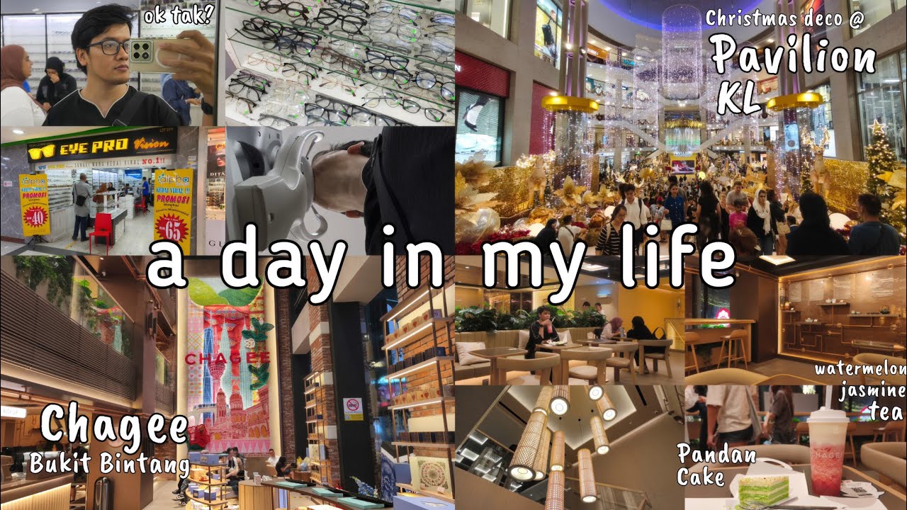 VLOG BUAT CERMIN MATA | LEPAK DI CHAGEE BUKIT BINTANG |  a day in my life at Kuala Lumpur 