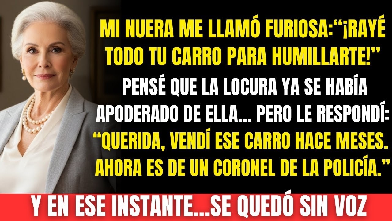 Mi nuera destruyó mi carro para humillarme ... pero la sorpresa fue para ella
