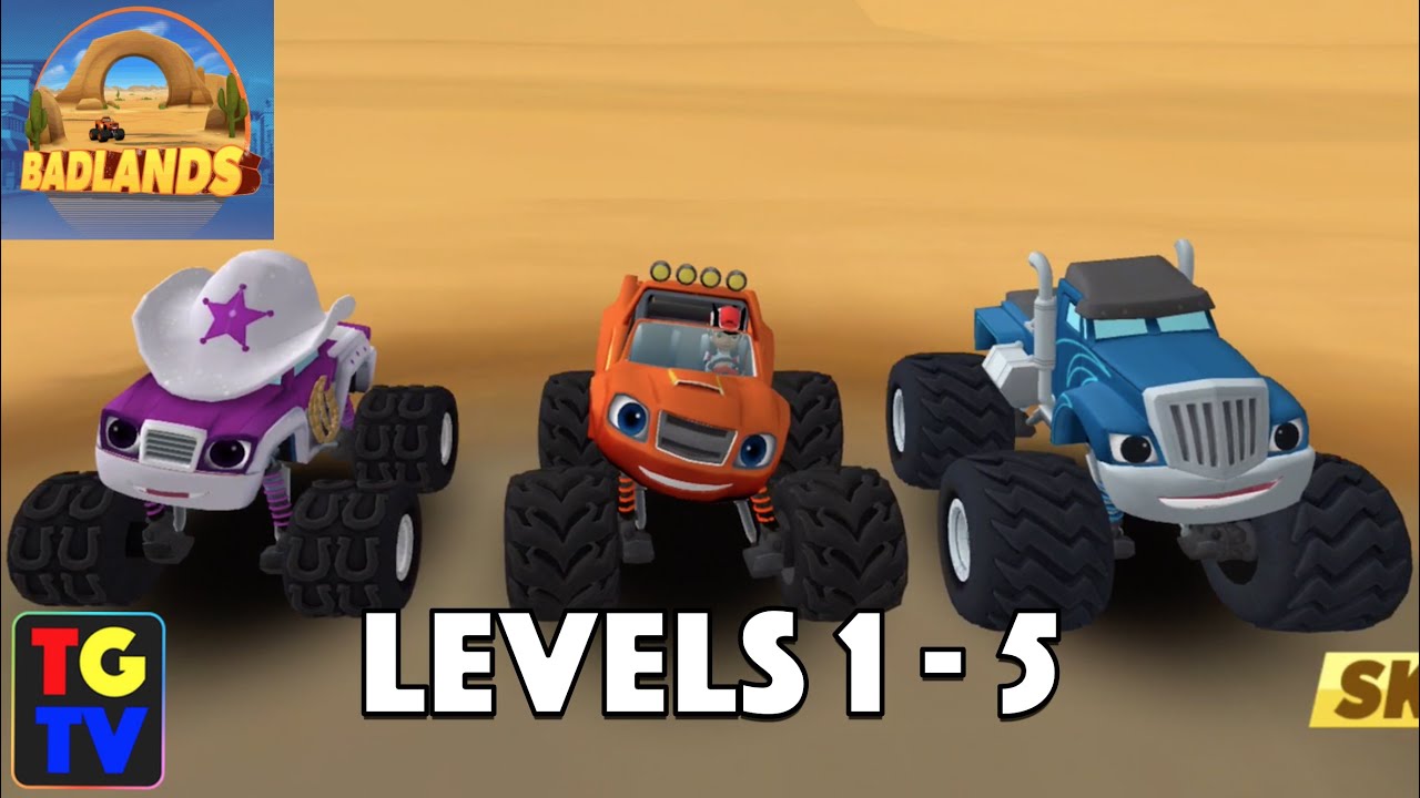 Blaze and the Monster Machines - Badlands Levels 1-5