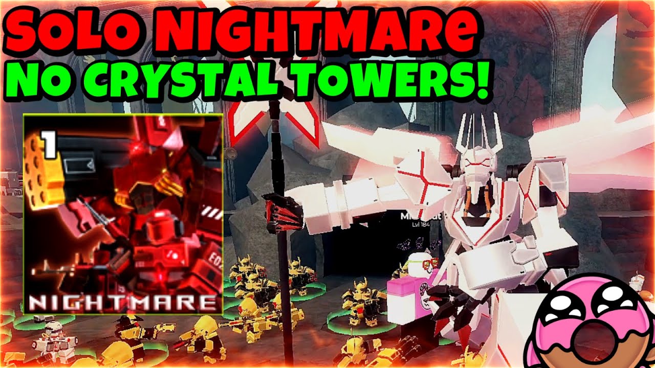 How to Beat NIGHTMARE MODE with NO CRYSTAL TOWERS! | TDX