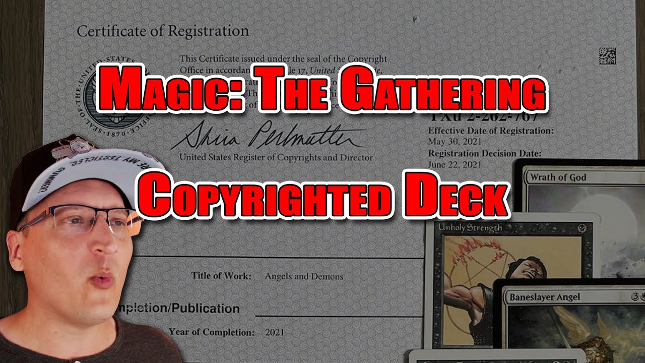 Someone Copyrighted their Magic: The Gathering Card Deck