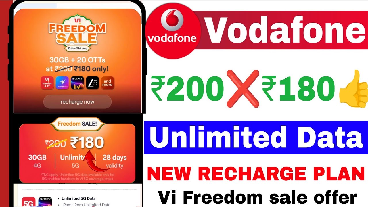 😍Vi Freedom Sale offer 2026 | Vi ₹200❌₹180 Recharge plan | Vi New Recharge plan | Vi dhamaka offer