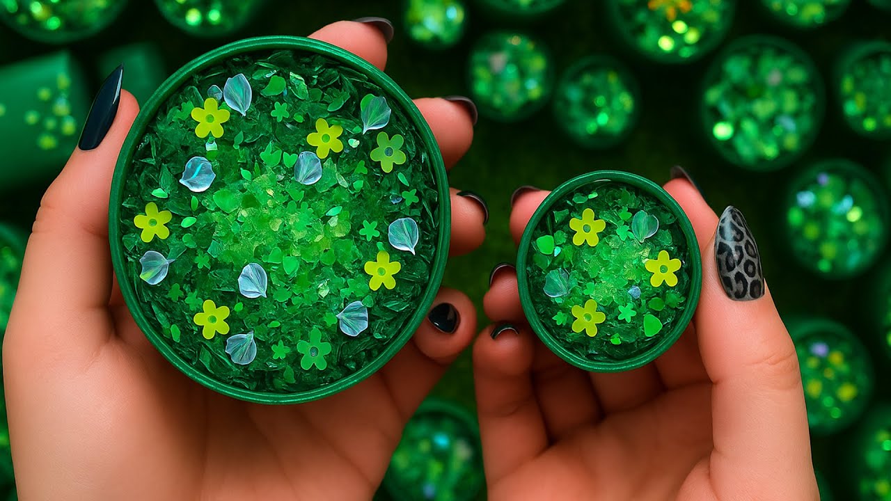 Calming Green ASMR for Anxiety Relief: Gentle Soap Breaking, Relaxing Sounds