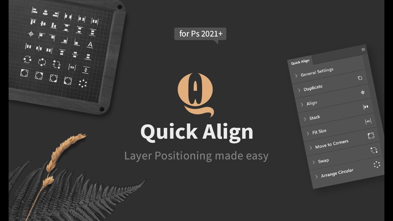 Align & Distribute Layers in Photoshop with Quick Align