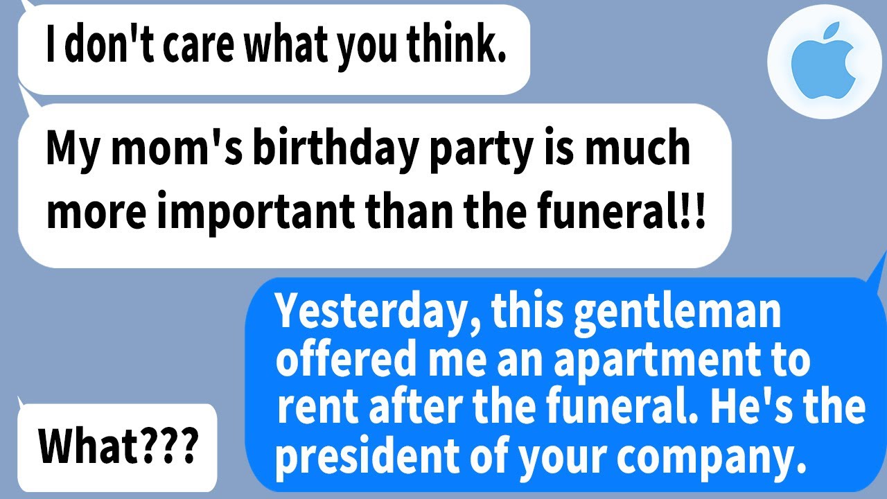 【Apple】Mom's birthday over daughter's funeral. My husband made an unbelievable decision, and some...