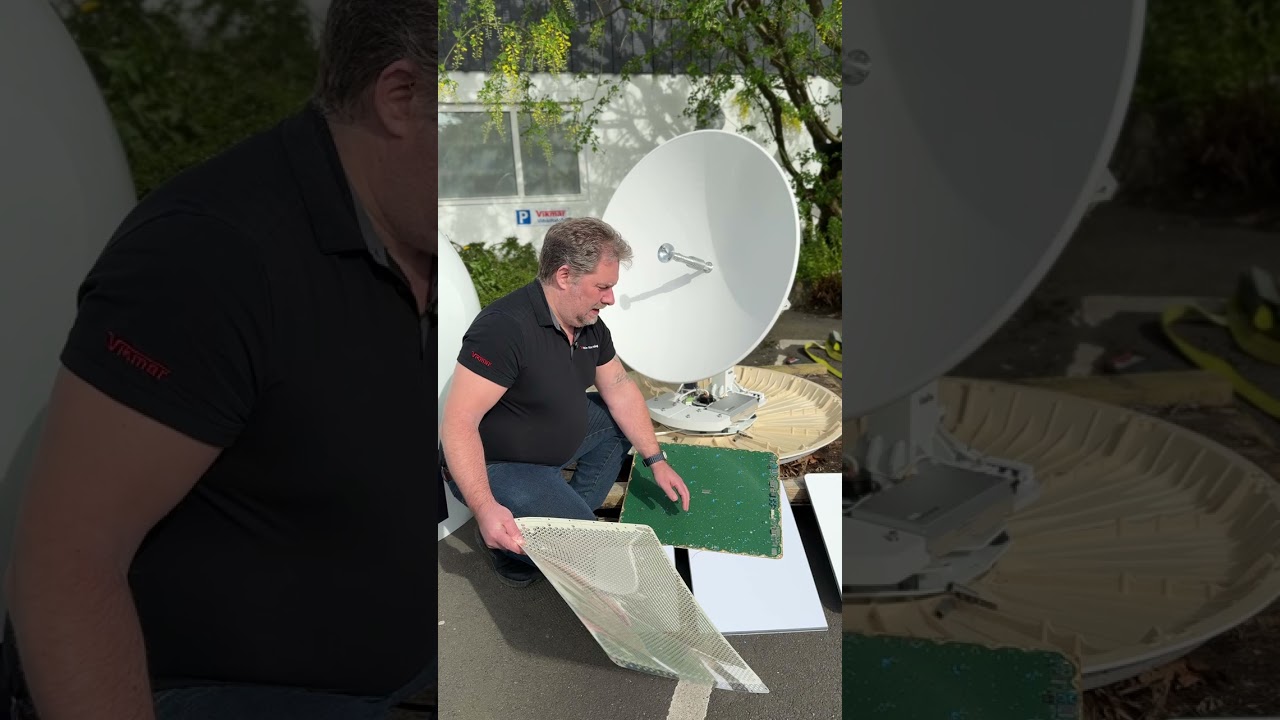 VSAT antenna vs Starlink!