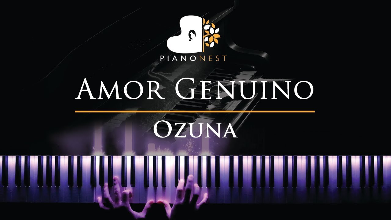 Ozuna - Amor Genuino - Piano Karaoke / Sing Along Cover with Lyrics
