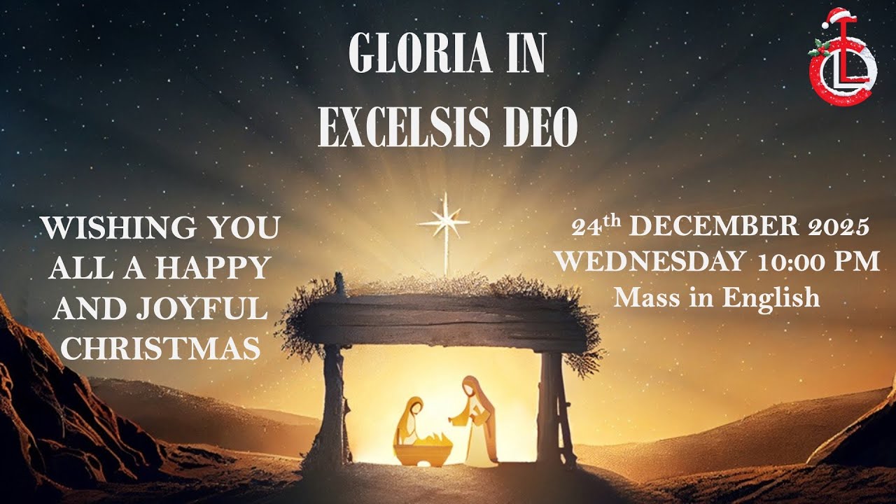 Eucharistic Celebration | December 24  Our Lady of Lourdes Church, Orlem, Malad, Mumbai