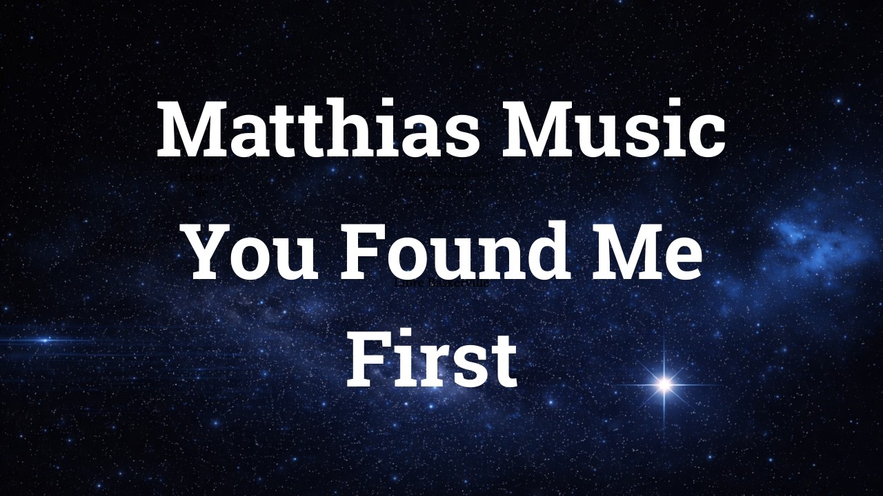 You Found Me First