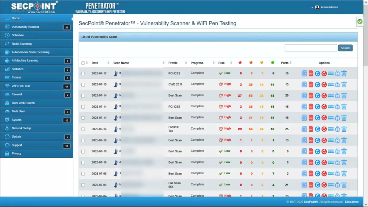 SecPoint Penetrator V64 Release Upgraded Internals Apache PHP PostgreSQL