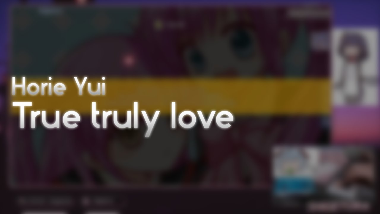 Horie Yui - True truly love [True truly jump] +HD 99.52% #1