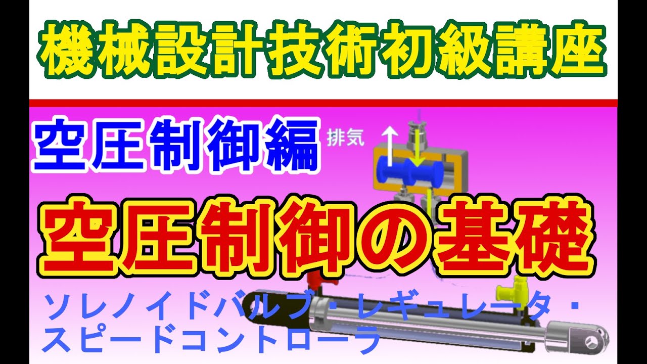 機械設計技術 空気圧制御の基礎　Basics of pneumatic control