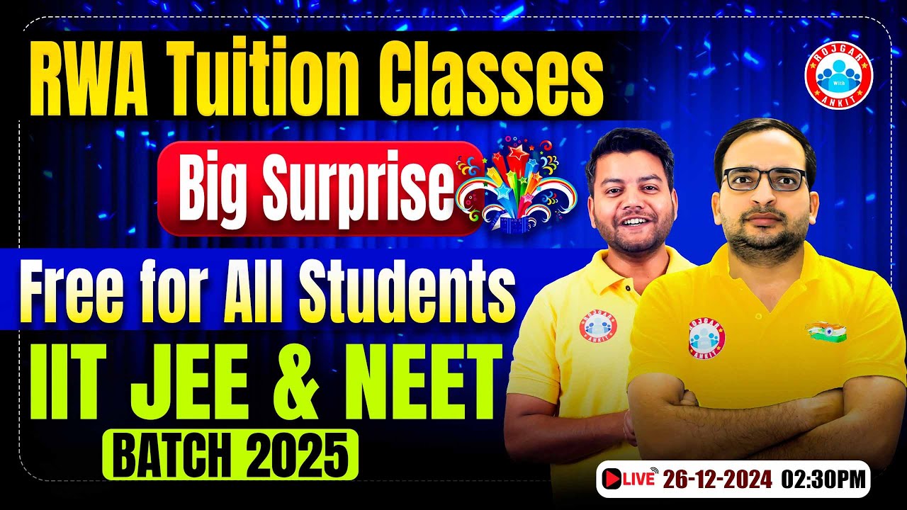 Big Surprice🎉 | Free IIT JEE & NEET 2025 Batch | JEE NEET 2025 | Complete Details By Avinash Sir