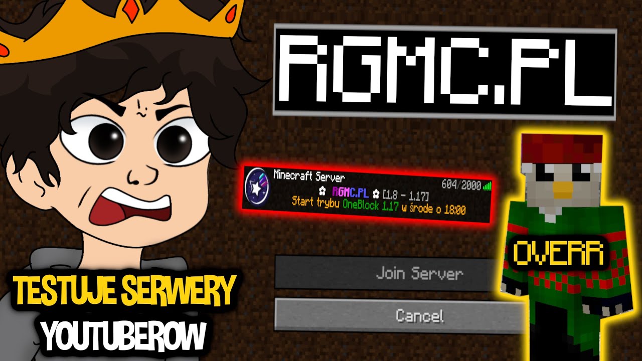 TESTUJĘ SERWERY YOUTUBERÓW! Overr - RGMC.PL