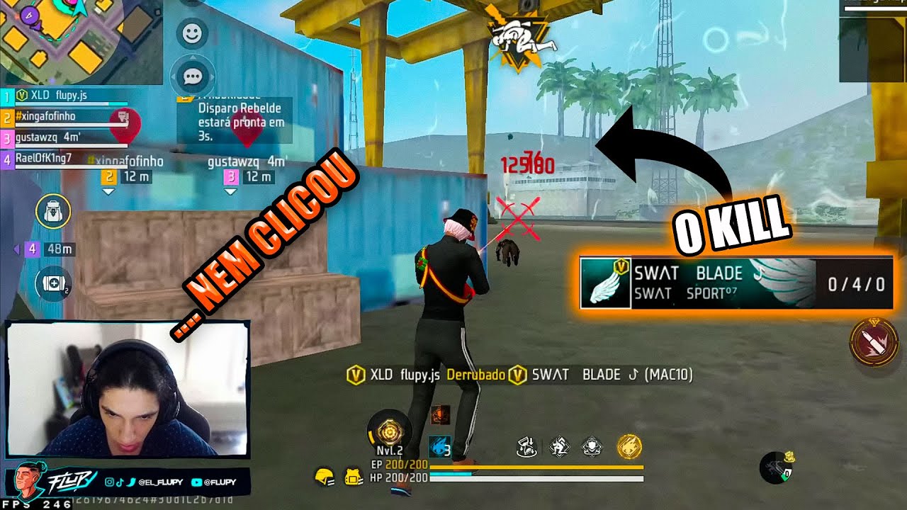 ESSE VERIFICADO DA SWAT NEM CLICOU CONTRA O FLUPY! FLUPY DEIXOU ELE COM 0 KILLS