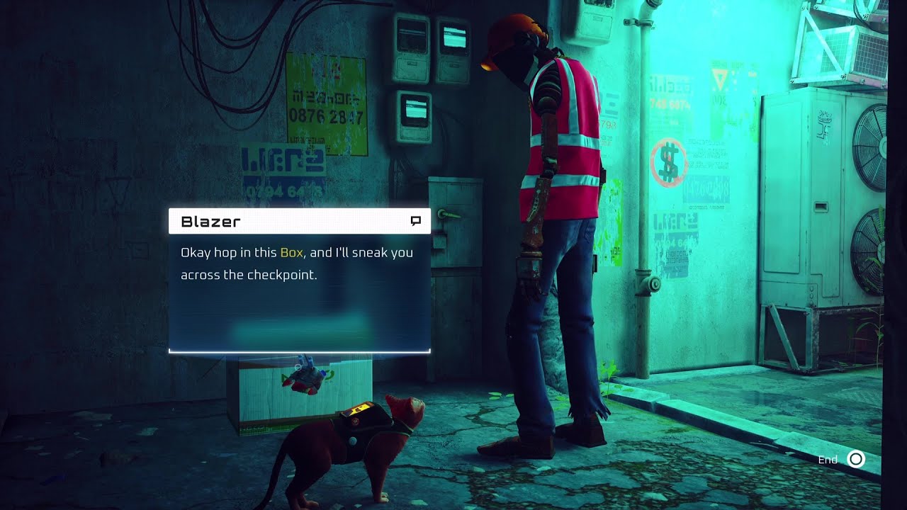 Stray Have Blazer Help You Getting Inside the NECO Factory