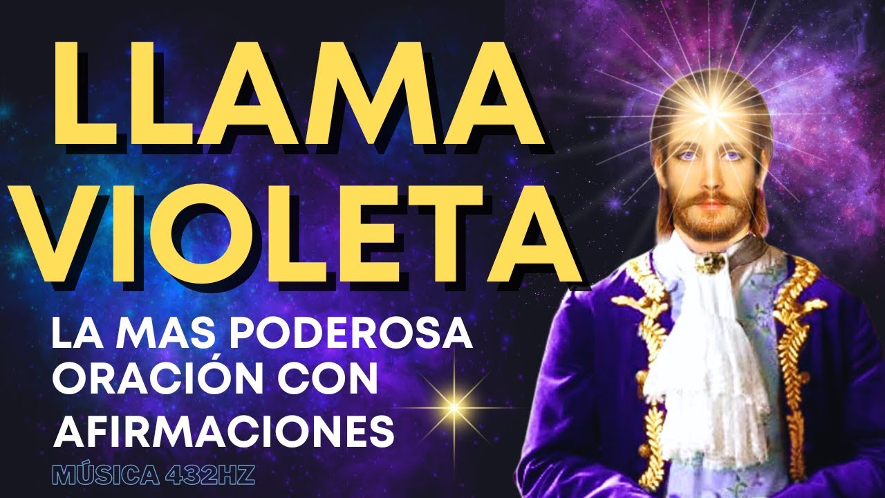 ORACIÓN Y AFIRMACIONES PARA LA INVOCACIÓN DE LA LLAMA VIOLETA|ESCUCHA DURMIENDO