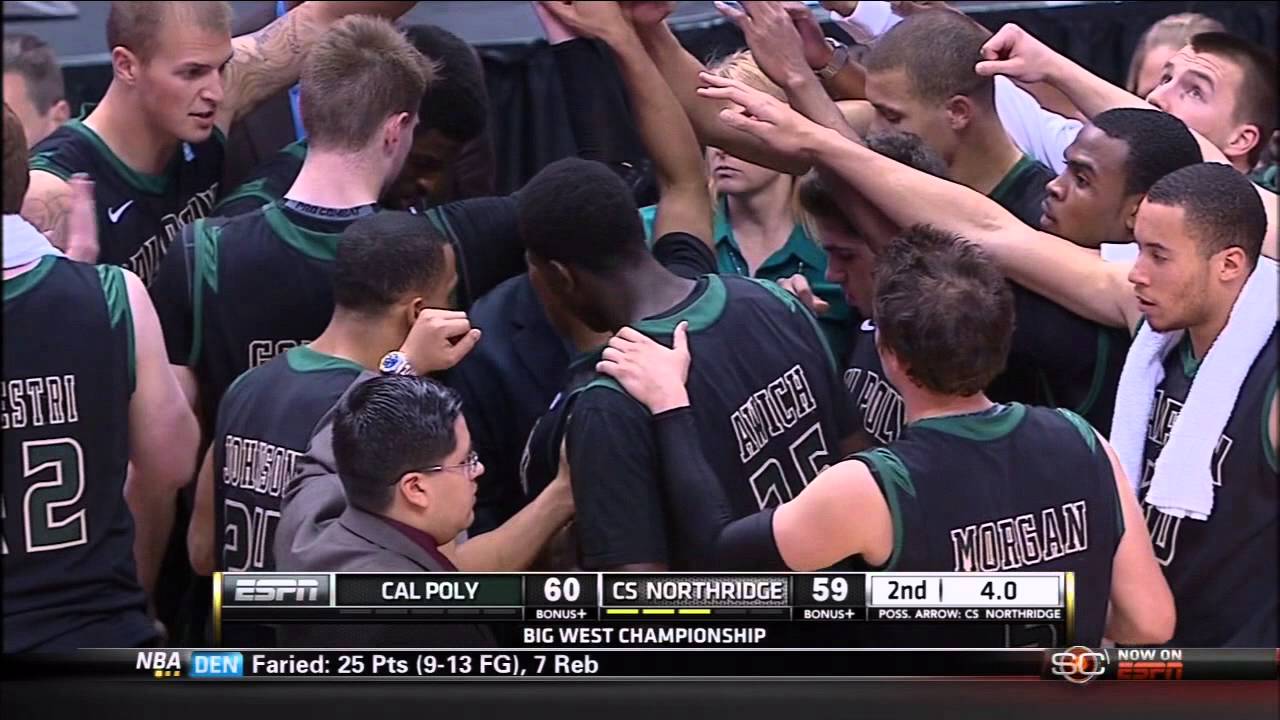 Cal Poly SLO Mustangs win Big West Basketball Championship tourney!