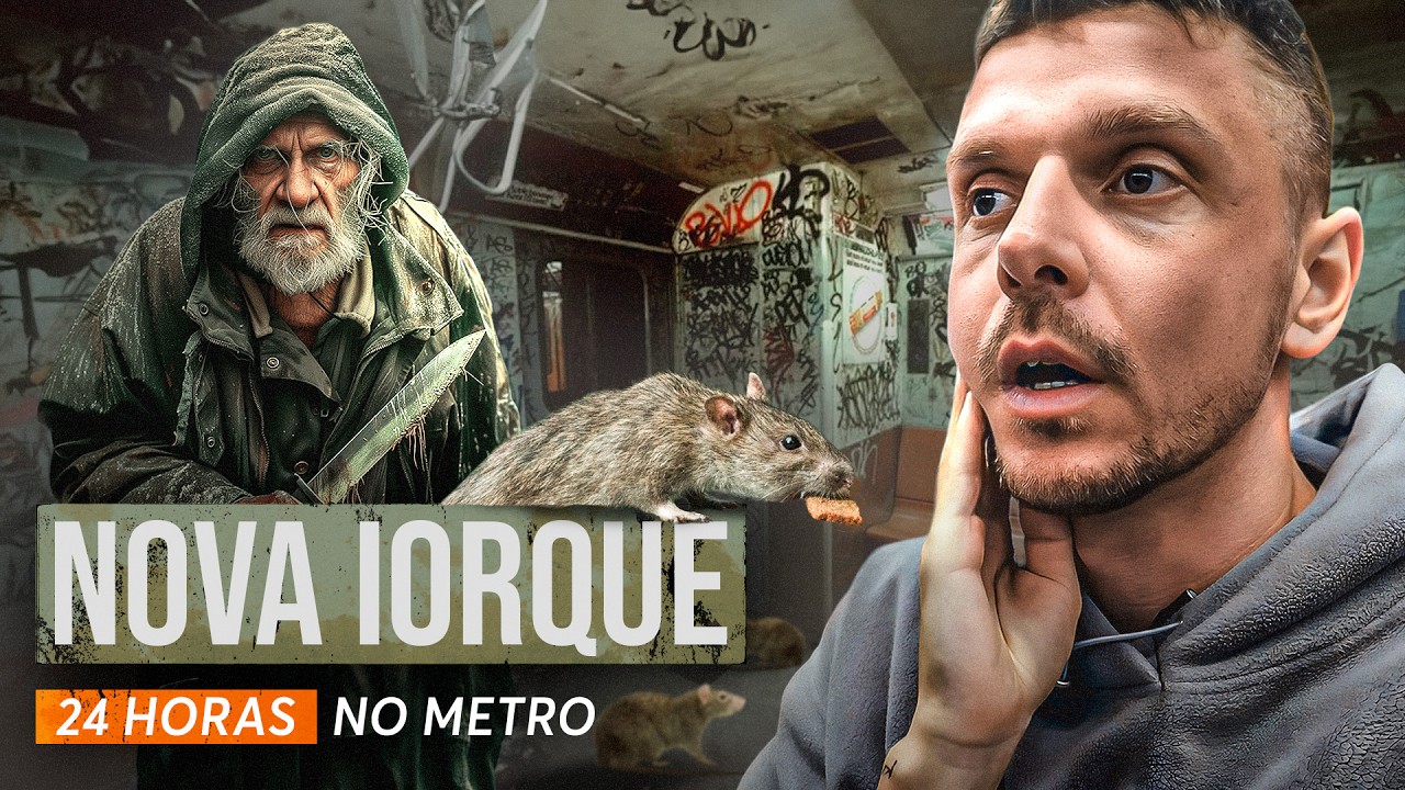 Passei 24 horas no metro de Nova Iorque, o pior metro do mundo. Divertido mas assustador.