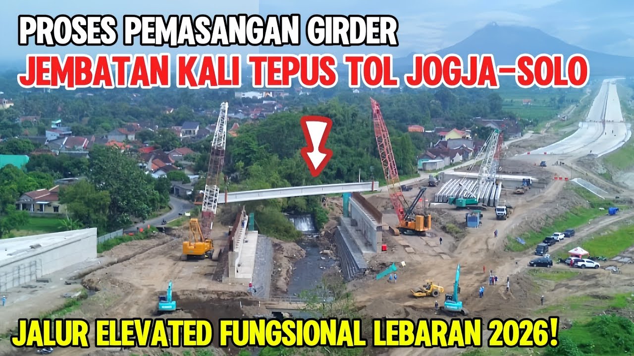 TOL JOGJA SOLO KIAN MENDEKATI PENYAMBUNGAN PENUH‼️JALUR ELEVATED FUNGSIONAL MULAI TERSAMBUNG